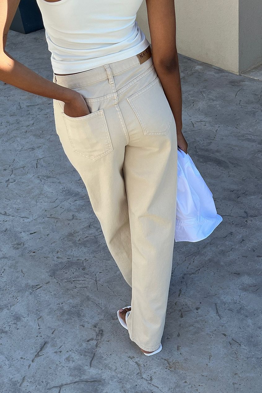 Wide Leg High Waisted Denim