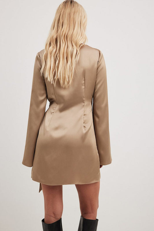 Wrap Satin Dress