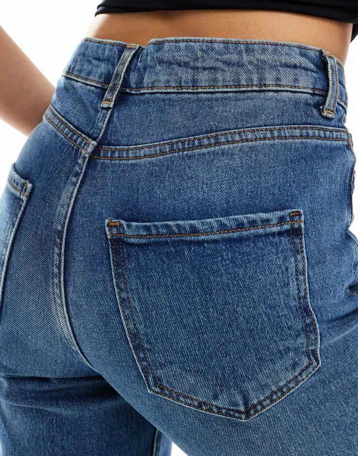 New Look Beverley mom jeans in blue