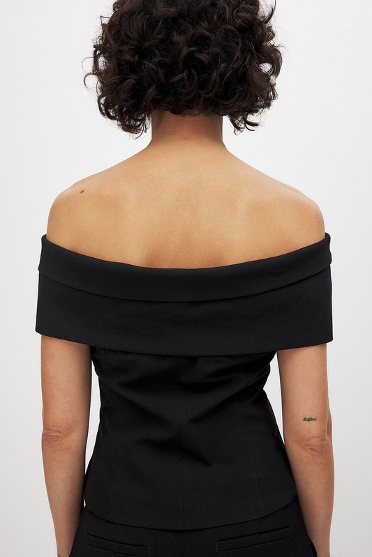 Off Shoulder Bow Detail Top