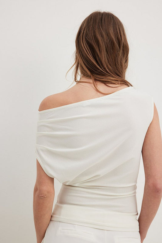 One Shoulder Jersey Top