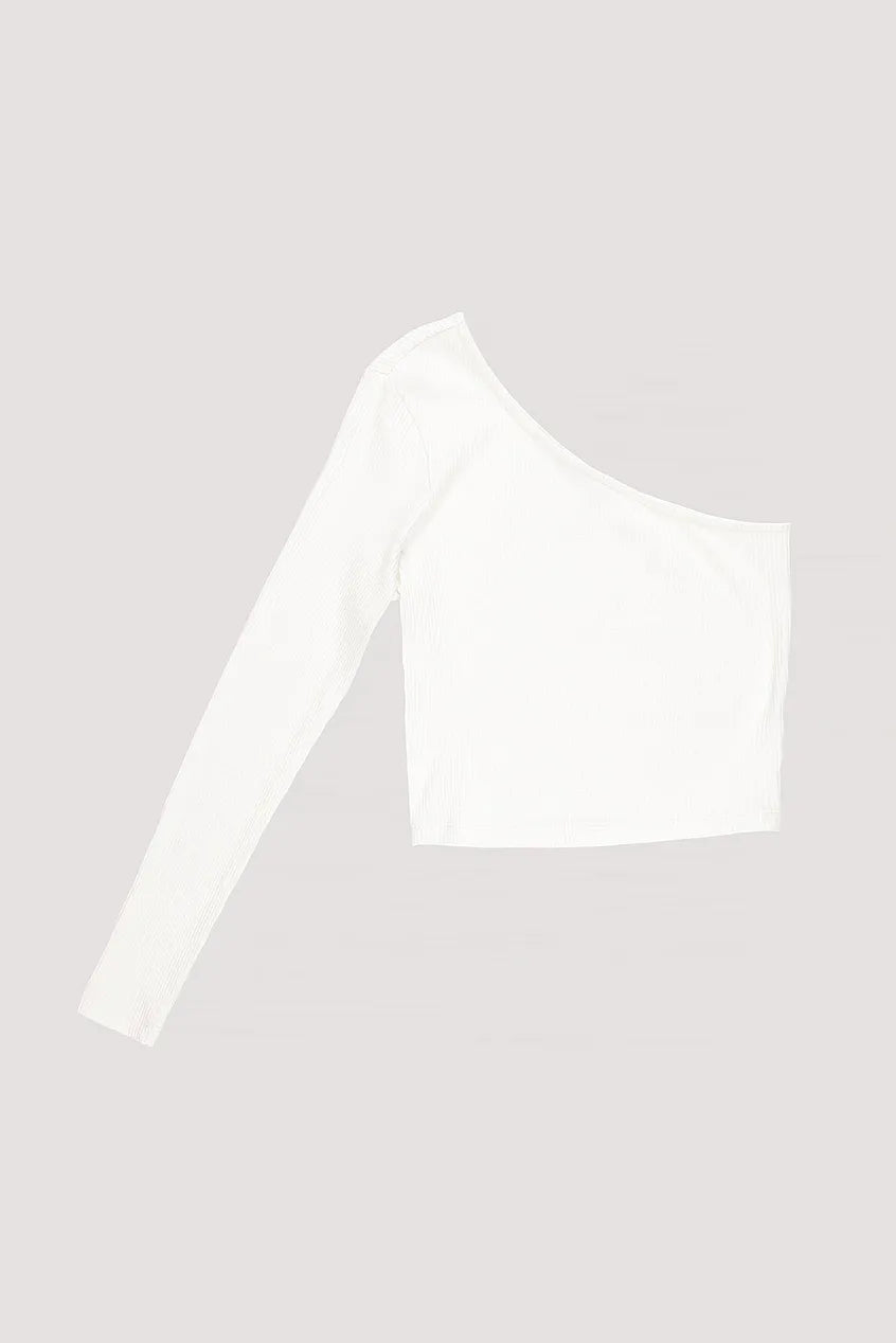 One Shoulder Rib Top