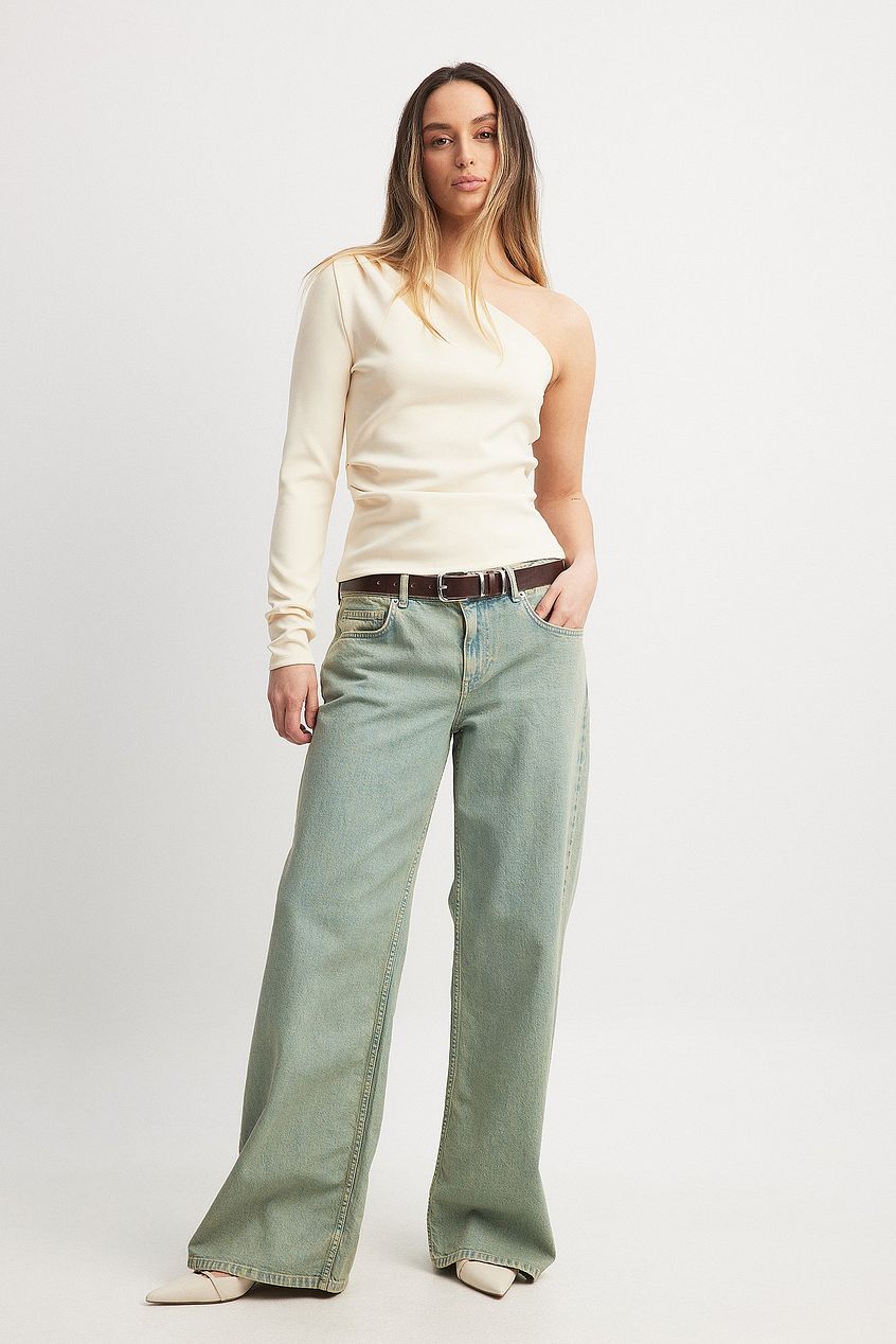 One Sleeve Jersey Top