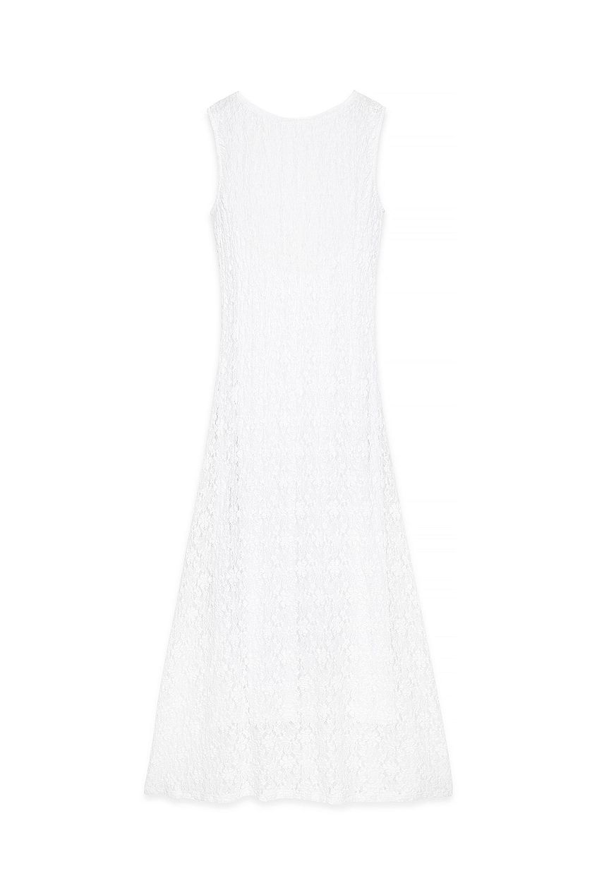 Na-kd Open Back Lace Midi Dress