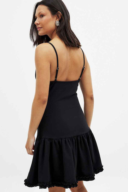 Na-kd Open Back Mini Frill Dress