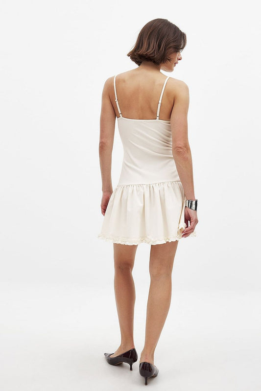 Na-kd Open Back Mini Frill Dress