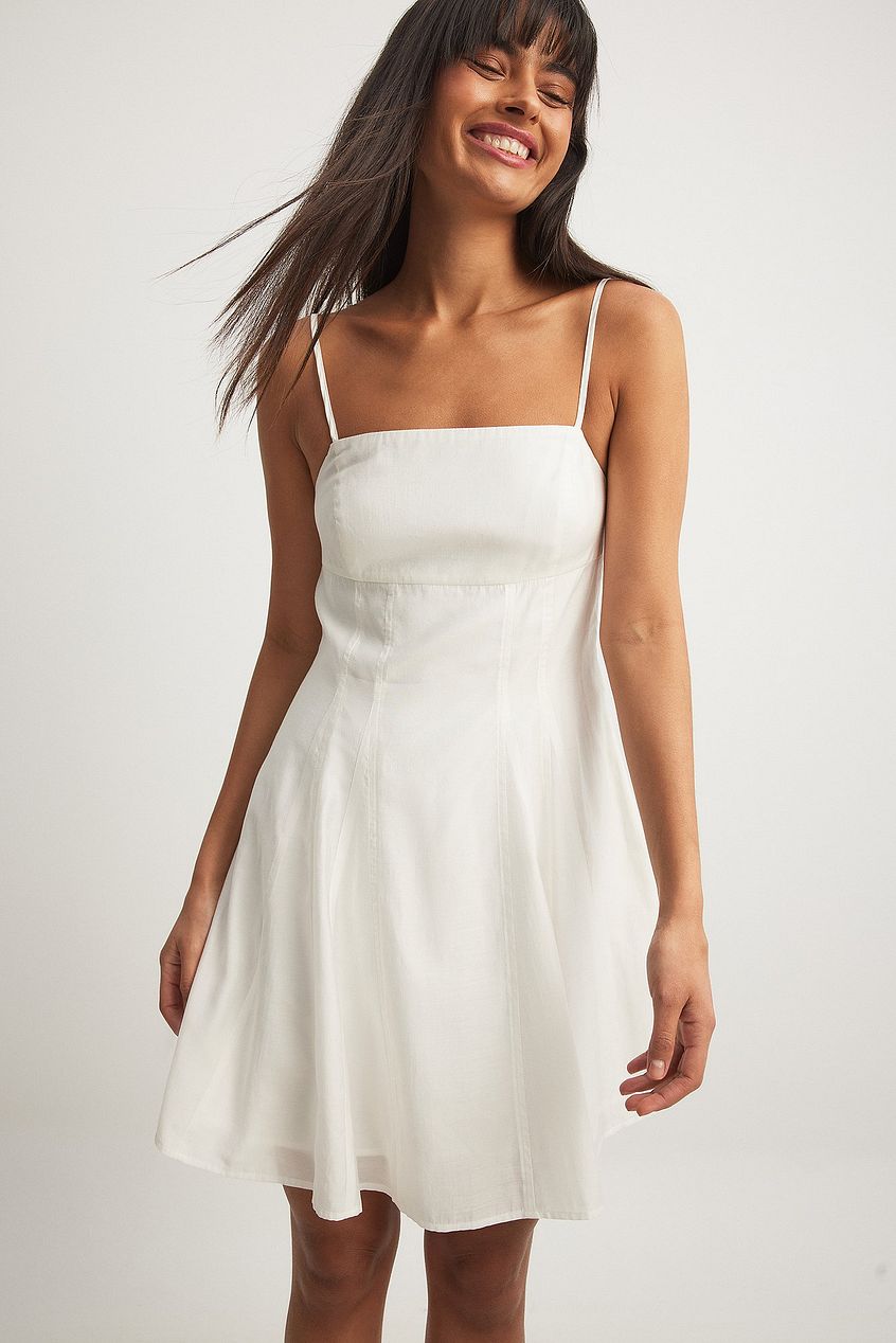 Open Back Strap Mini Dress