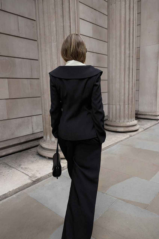 Na-kd Open Shawl Neckline Blazer