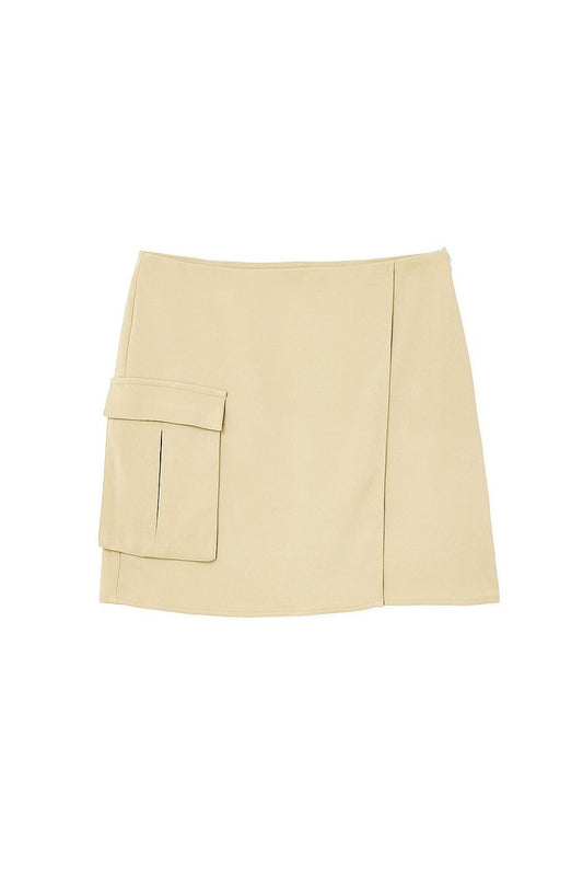 Overlap Cargo Pocket Skirt