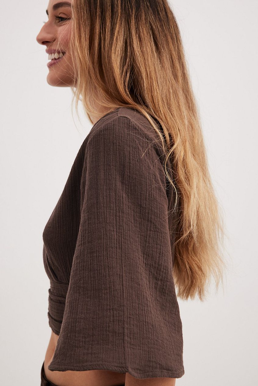 Overlap Short Sleeve Top