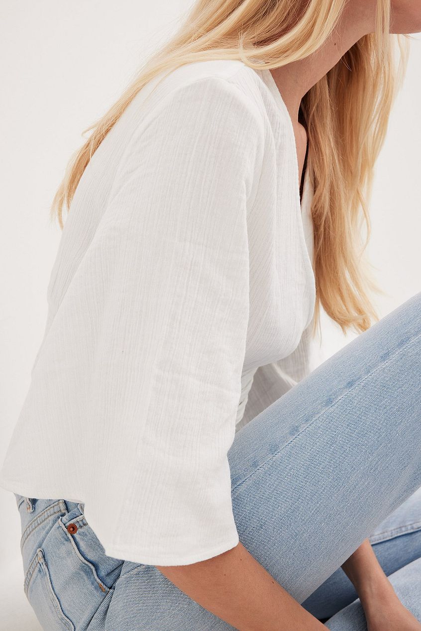 Overlap Short Sleeve Top