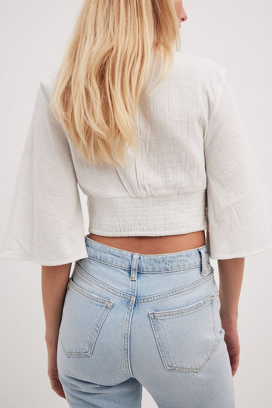 Overlap Short Sleeve Top