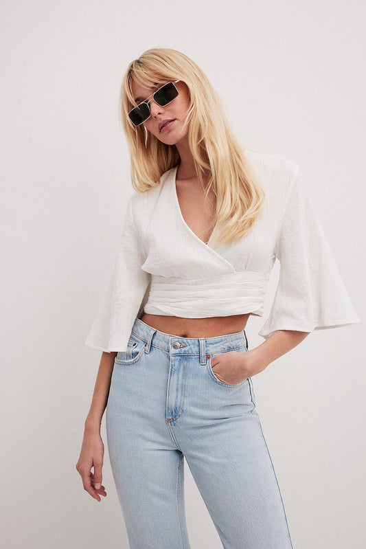Overlap Short Sleeve Top