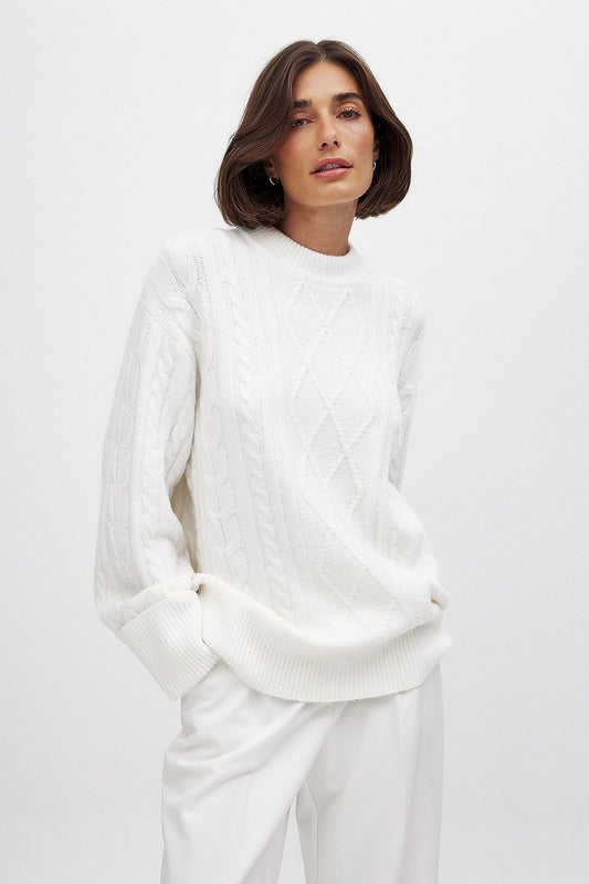 Oversized Cable Knit Sweater