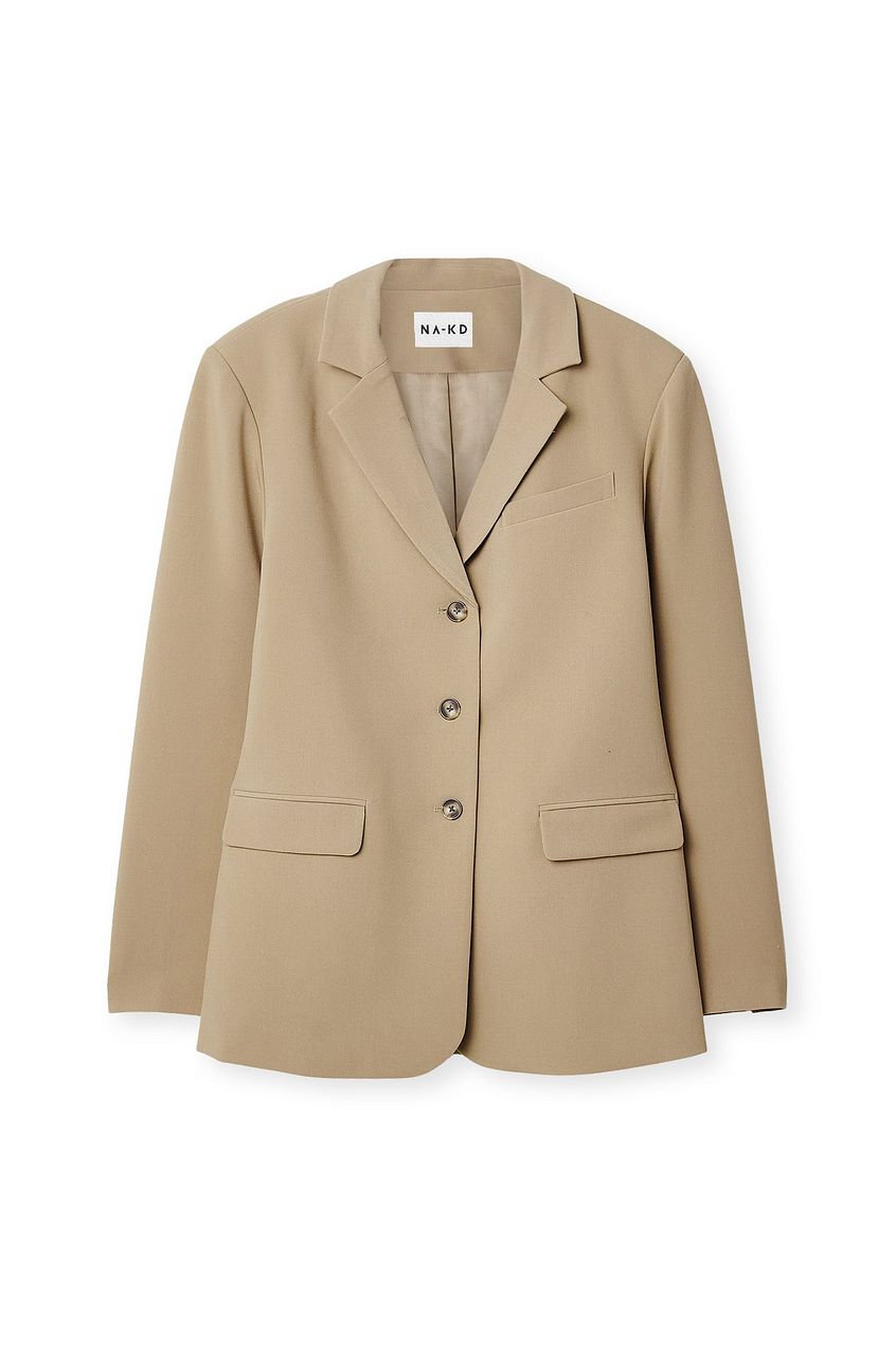 Oversized Three Button Blazer