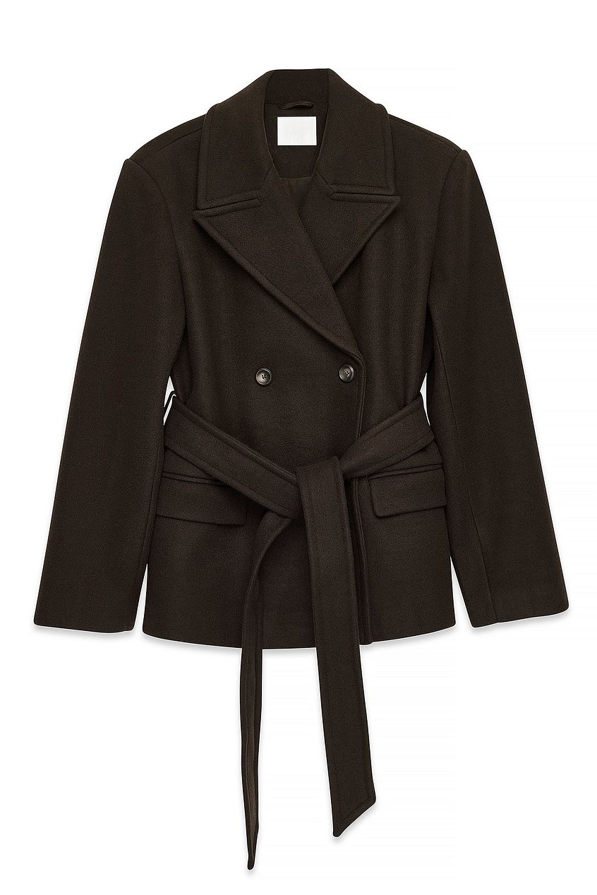 Na-kd Oversized Wool Blend Short Coat