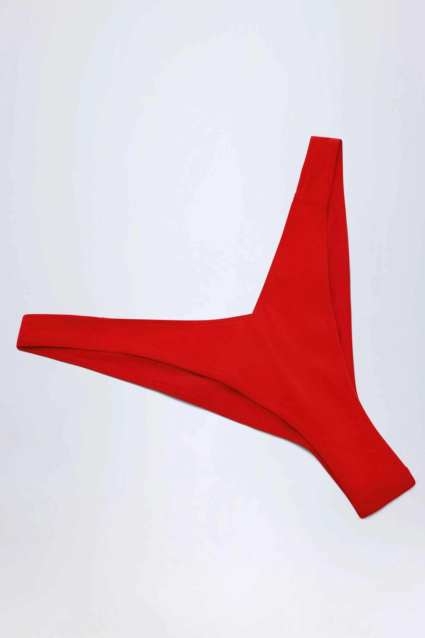 Ohpolly - Pacifico Ruched Cheeky Bikini Bottoms in Fiery Red