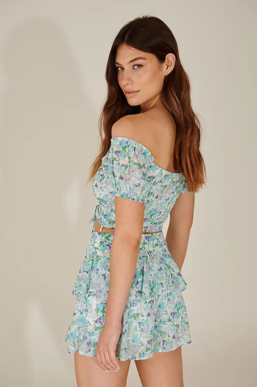 Recycled Frill Detail Shorts