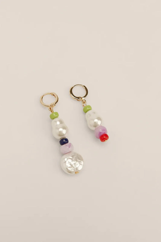 Pearl Bead Hanging Earrings