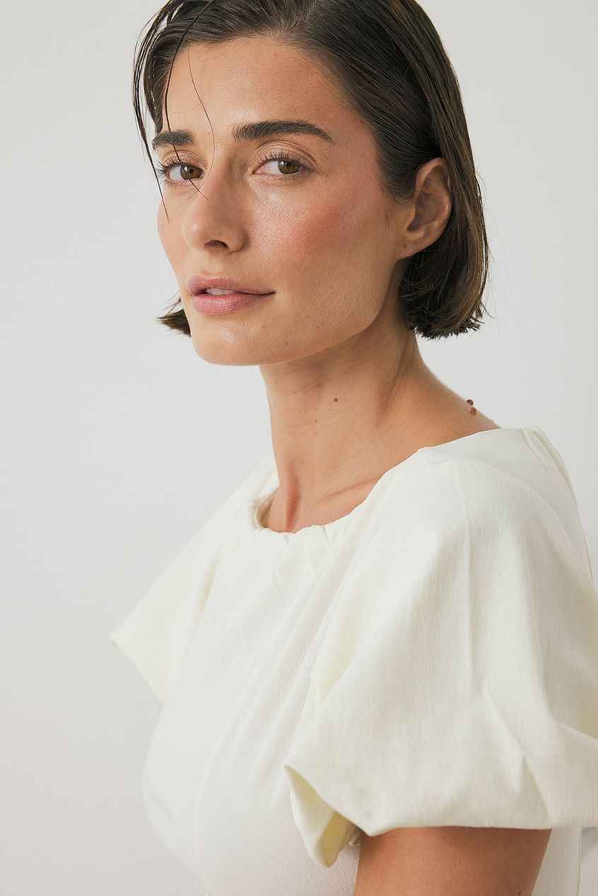 Na-kd - Peplum Sleeve Detail Blouse