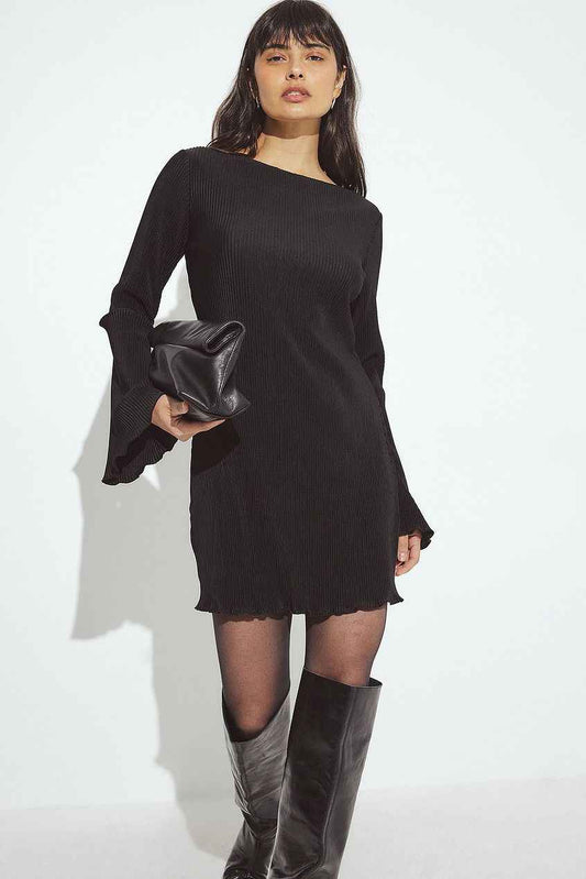 Na-kd Pleated Mini Dress