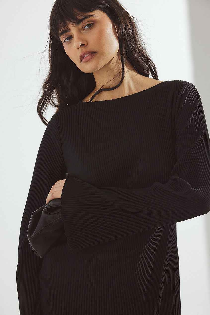 Na-kd Pleated Mini Dress