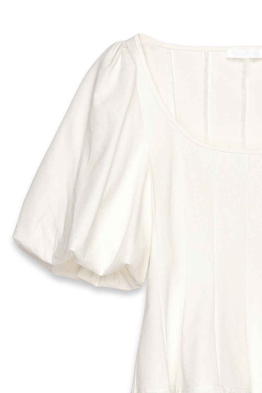 Na-kd Pleated Puff Sleeve Top