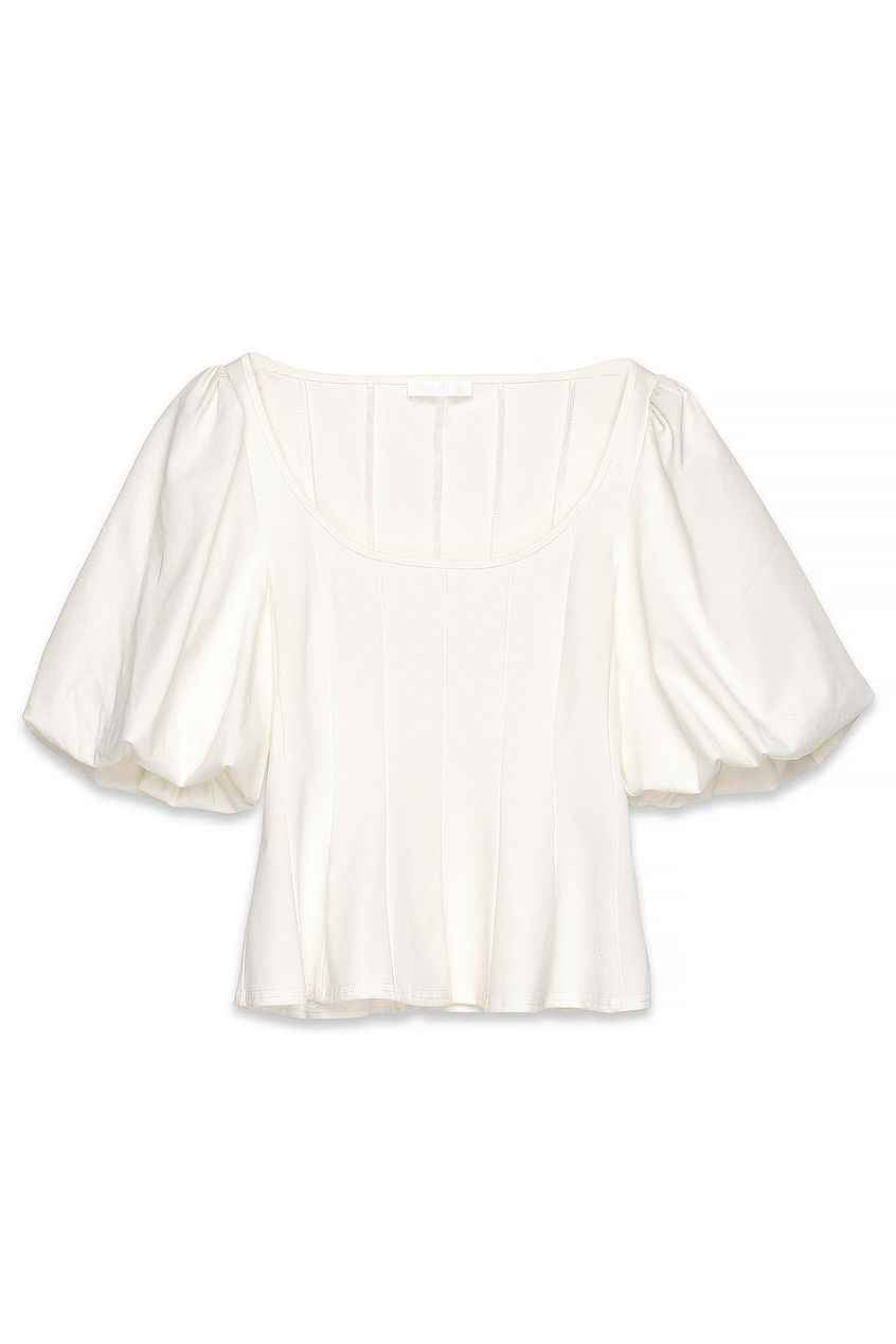 Na-kd Pleated Puff Sleeve Top