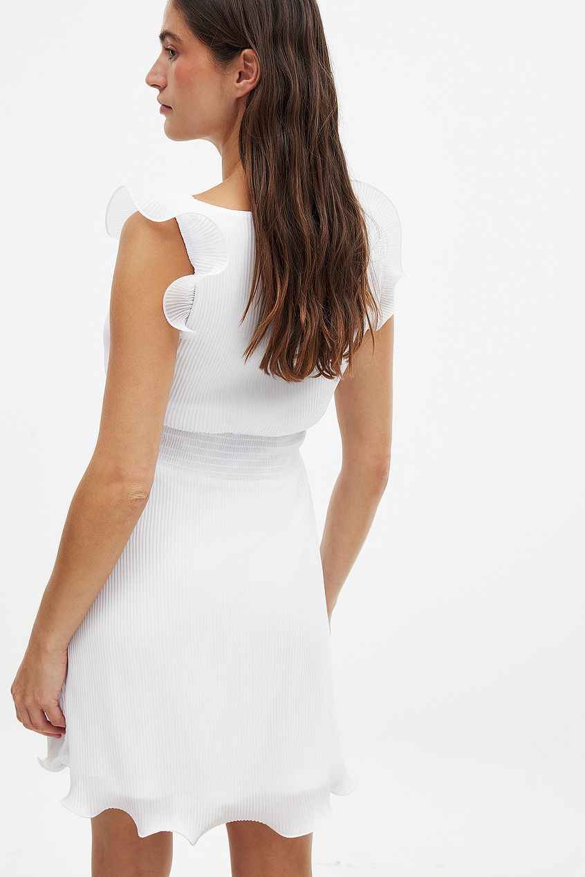 Na-kd Plisse Mini Dress