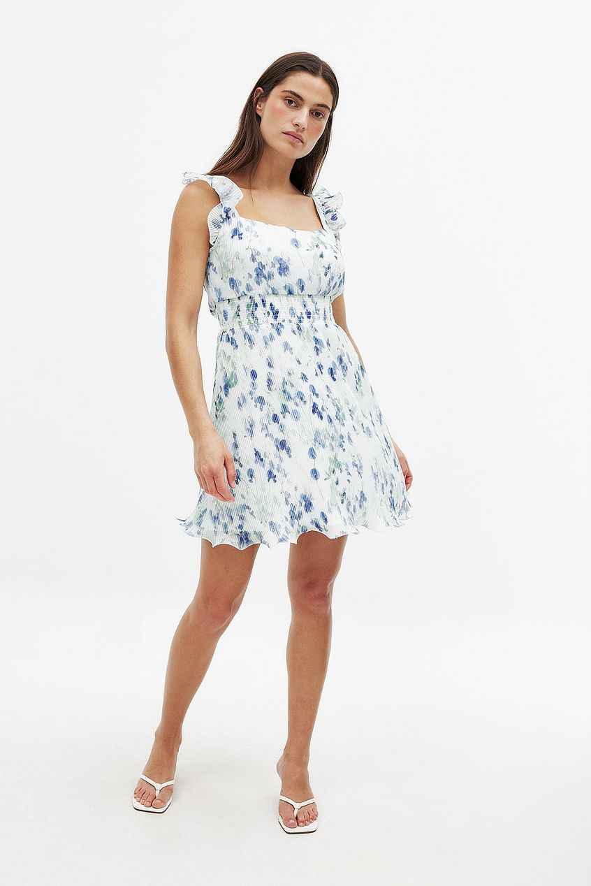 Na-kd Plisse Mini Dress