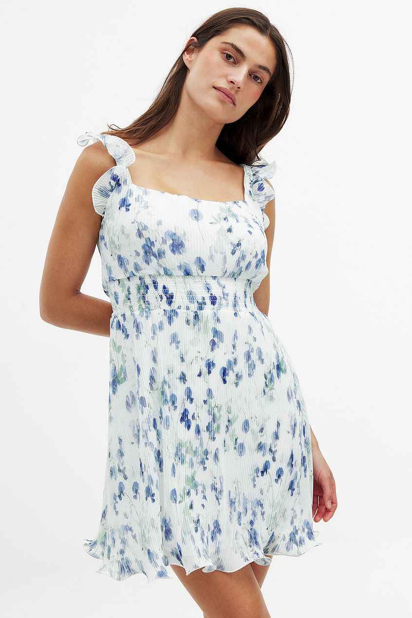 Na-kd Plisse Mini Dress