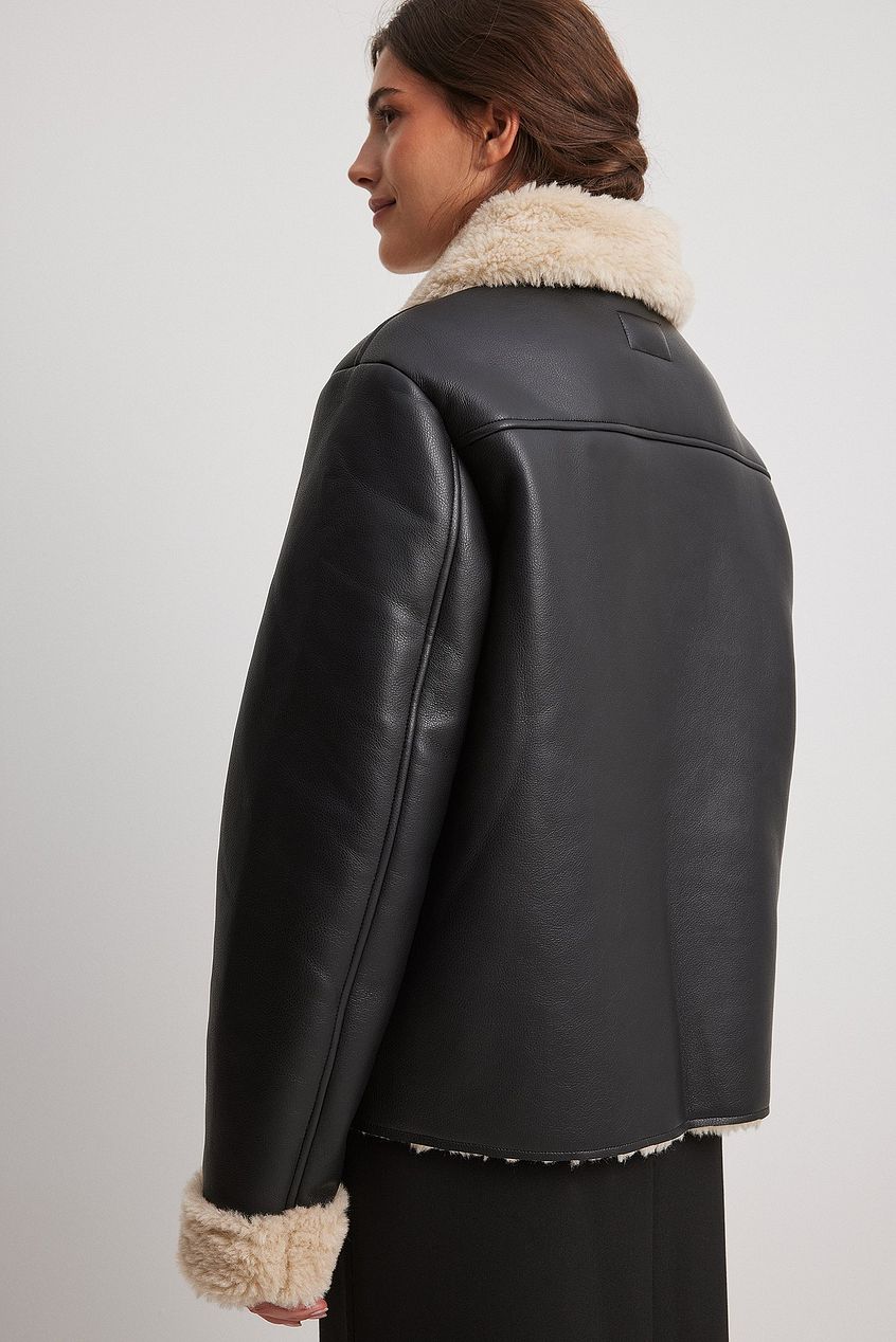 PU Teddy Short Jacket