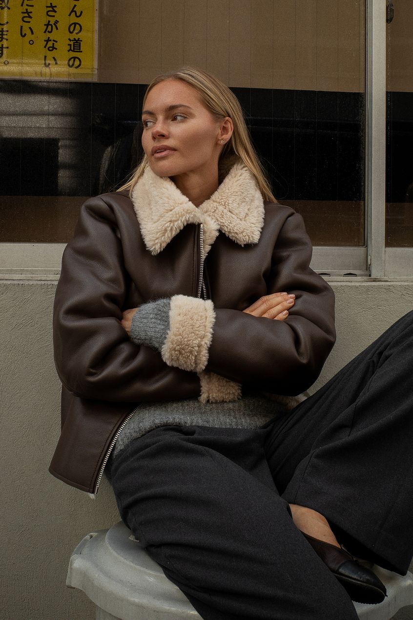 PU Teddy Short Jacket