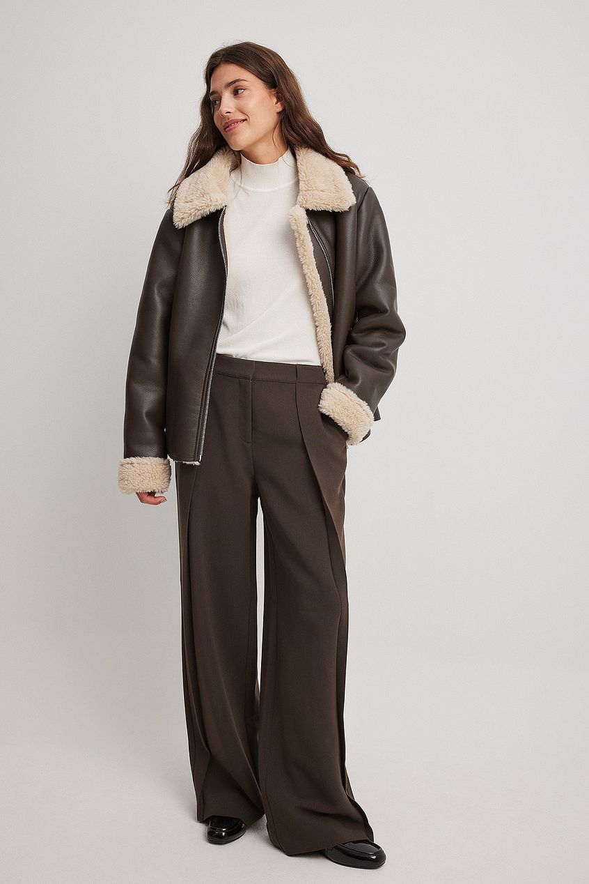 PU Teddy Short Jacket