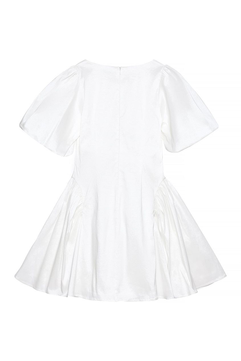 Na-kd Puff Sleeve Ruched Detail Mini Dress
