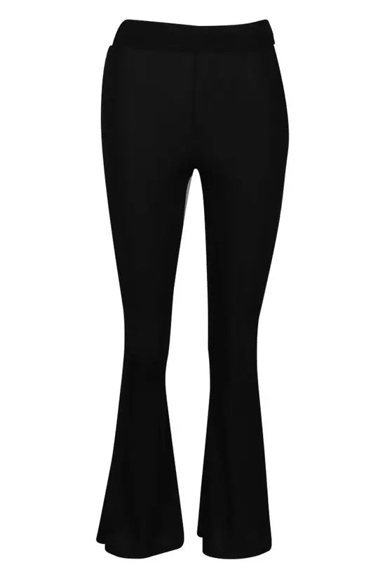 boohoo Petite Basic Rib Flares