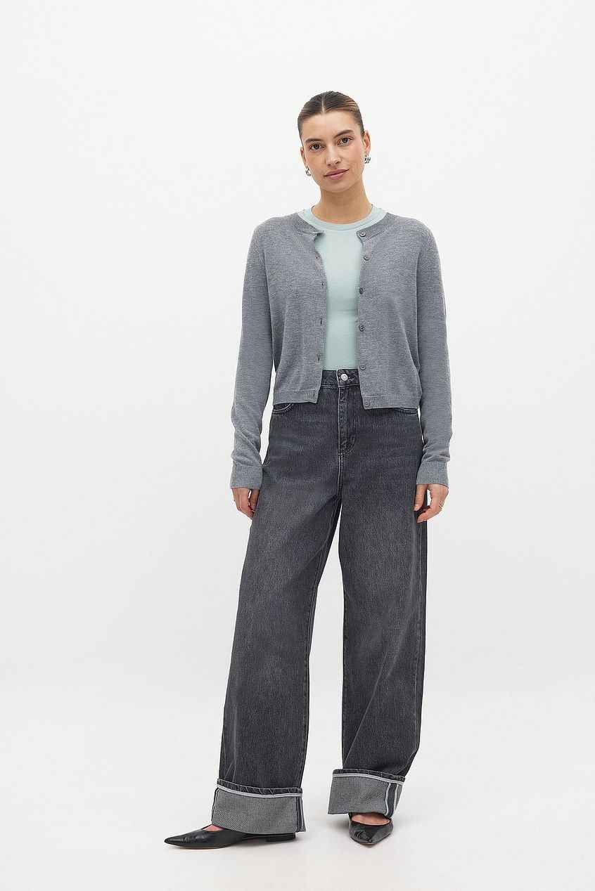 Na-kd Round Neck Long Sleeve Top