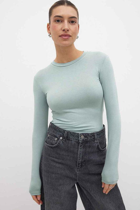 Na-kd Round Neck Long Sleeve Top
