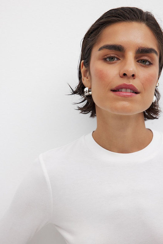 Round Neck Long Sleeve Top