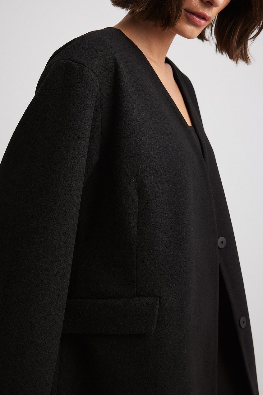 Rounded Sleeve Coat