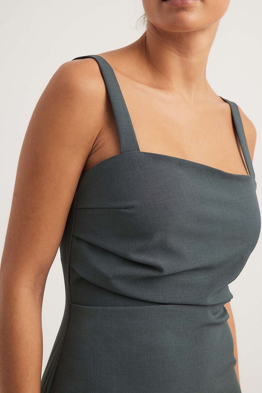 Ruched Waist Mini Dress