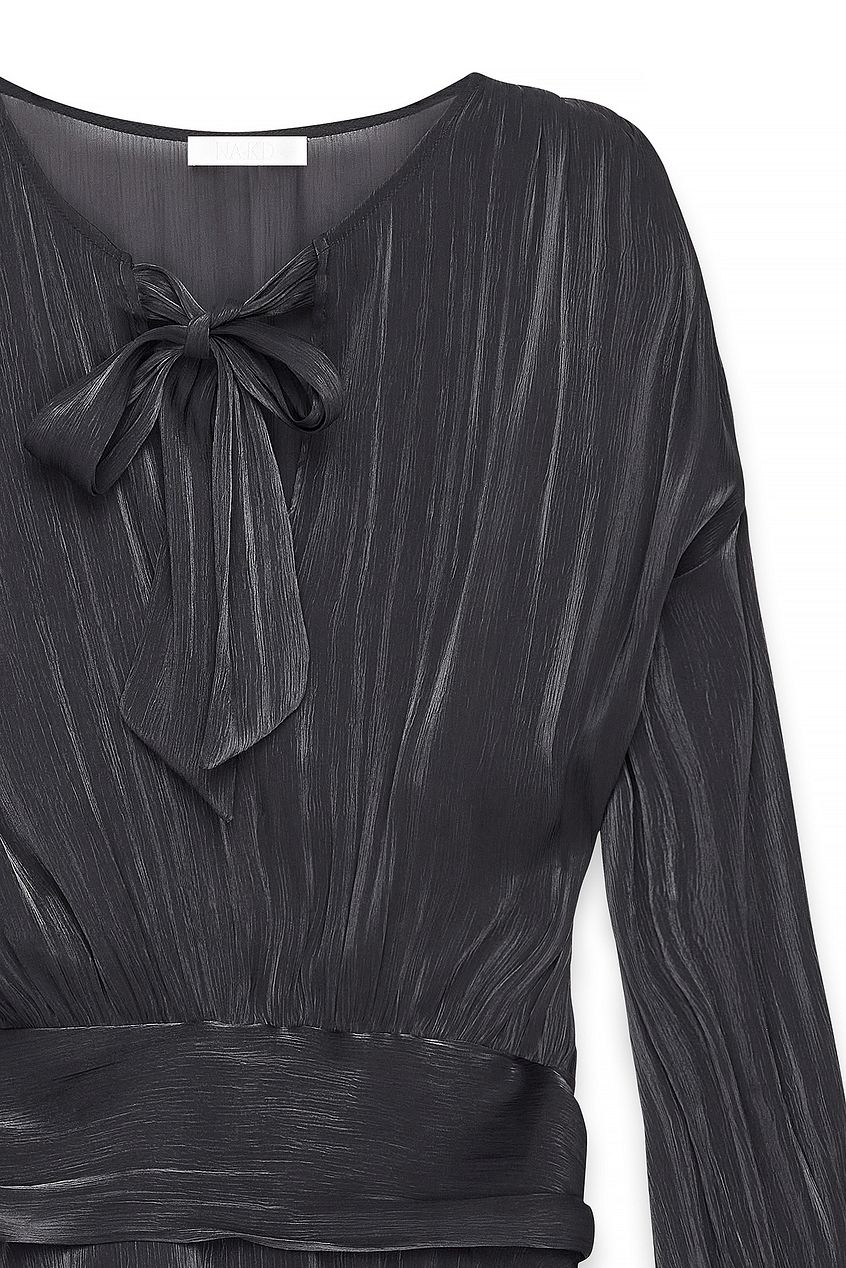 Na-kd Ruched Waist Ruffle Mini Dress