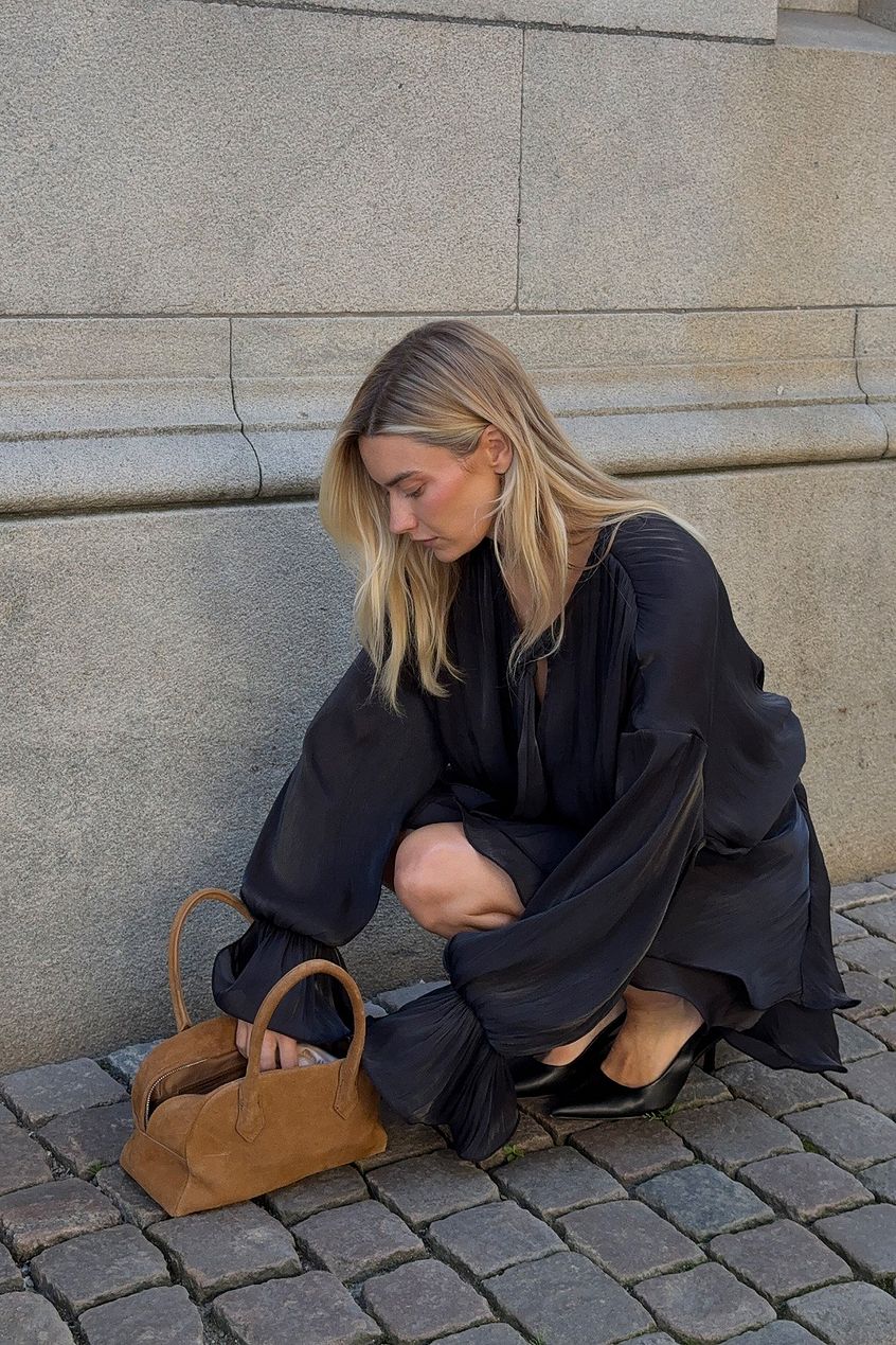 Na-kd Ruched Waist Ruffle Mini Dress