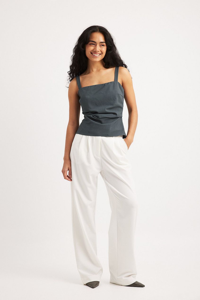 Ruched Waist Tailored Singlet