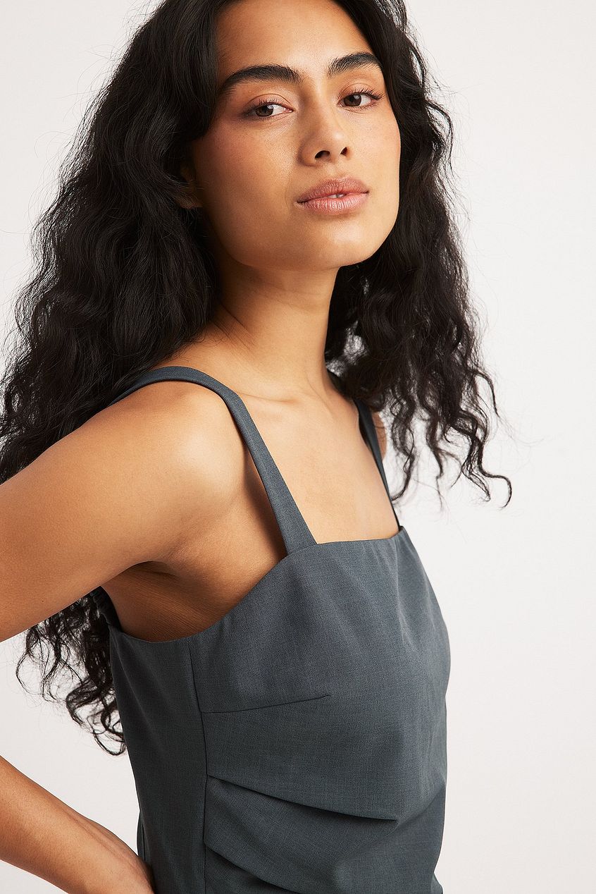 Ruched Waist Tailored Singlet