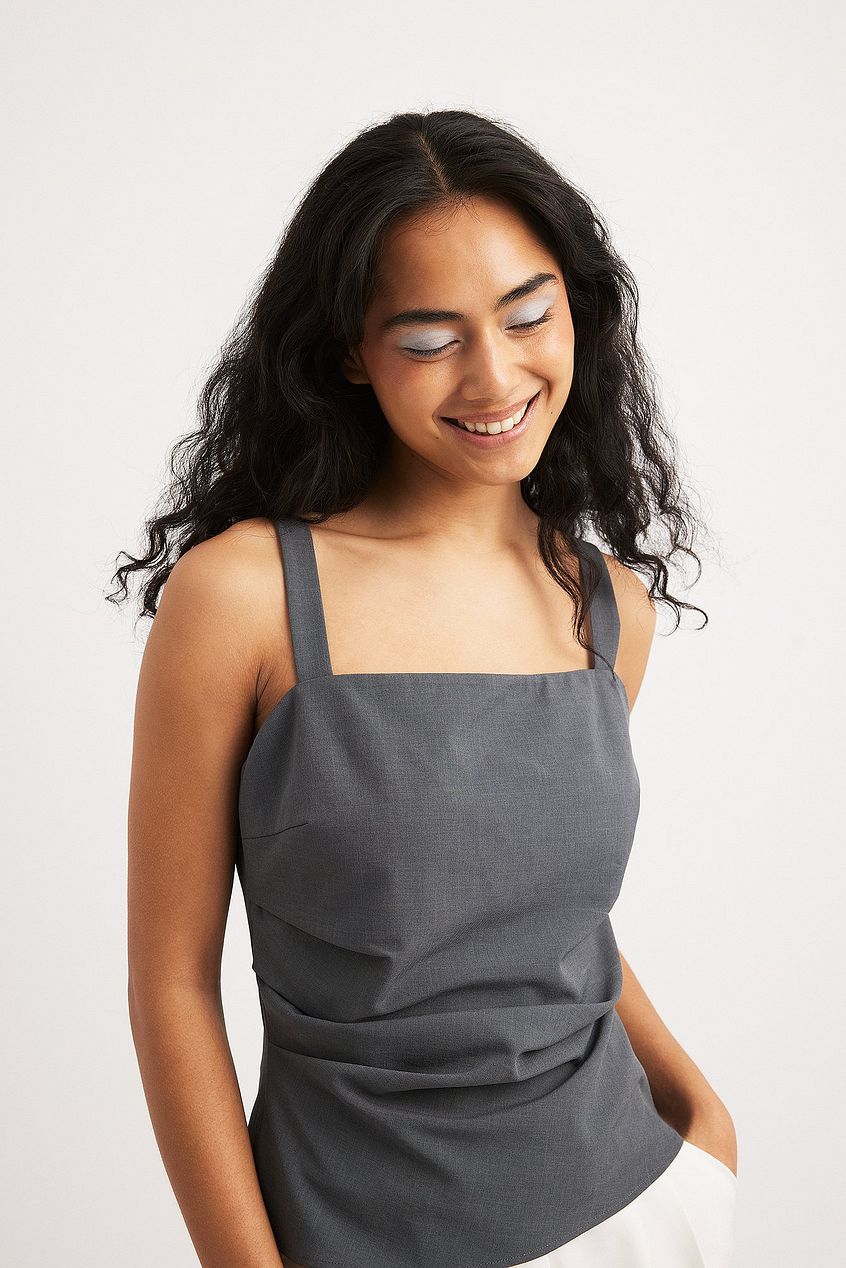 Ruched Waist Tailored Singlet