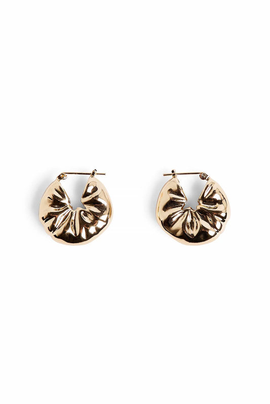 Scrunched Earrings Gold