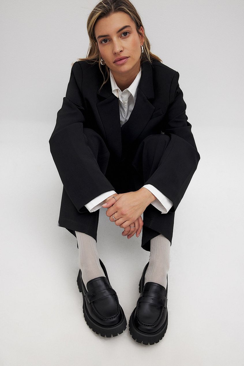 Seam Detail Loafers