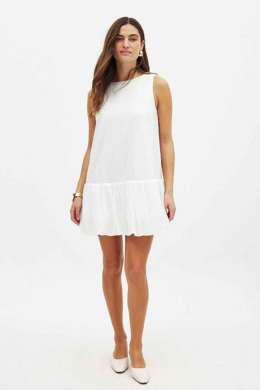 Na-kd Sequin Bubble Hem Mini Dress