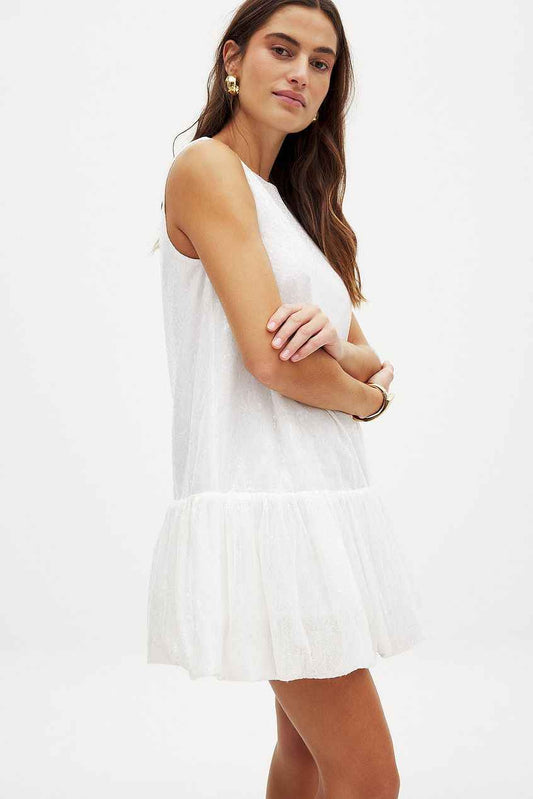 Na-kd Sequin Bubble Hem Mini Dress